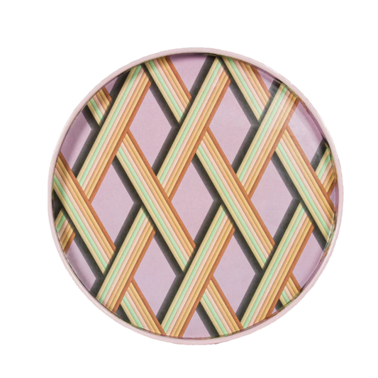 Trellis Work Tray - Mauve