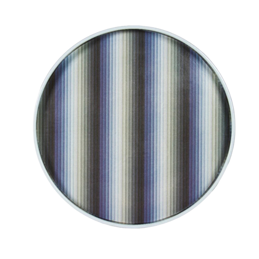 Undulating Stripe Tray - Blue