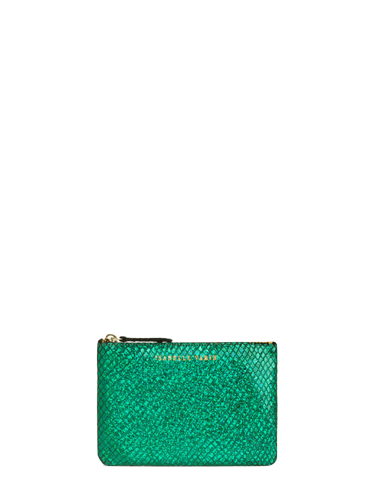 Shimmer Leather Pouch - Small