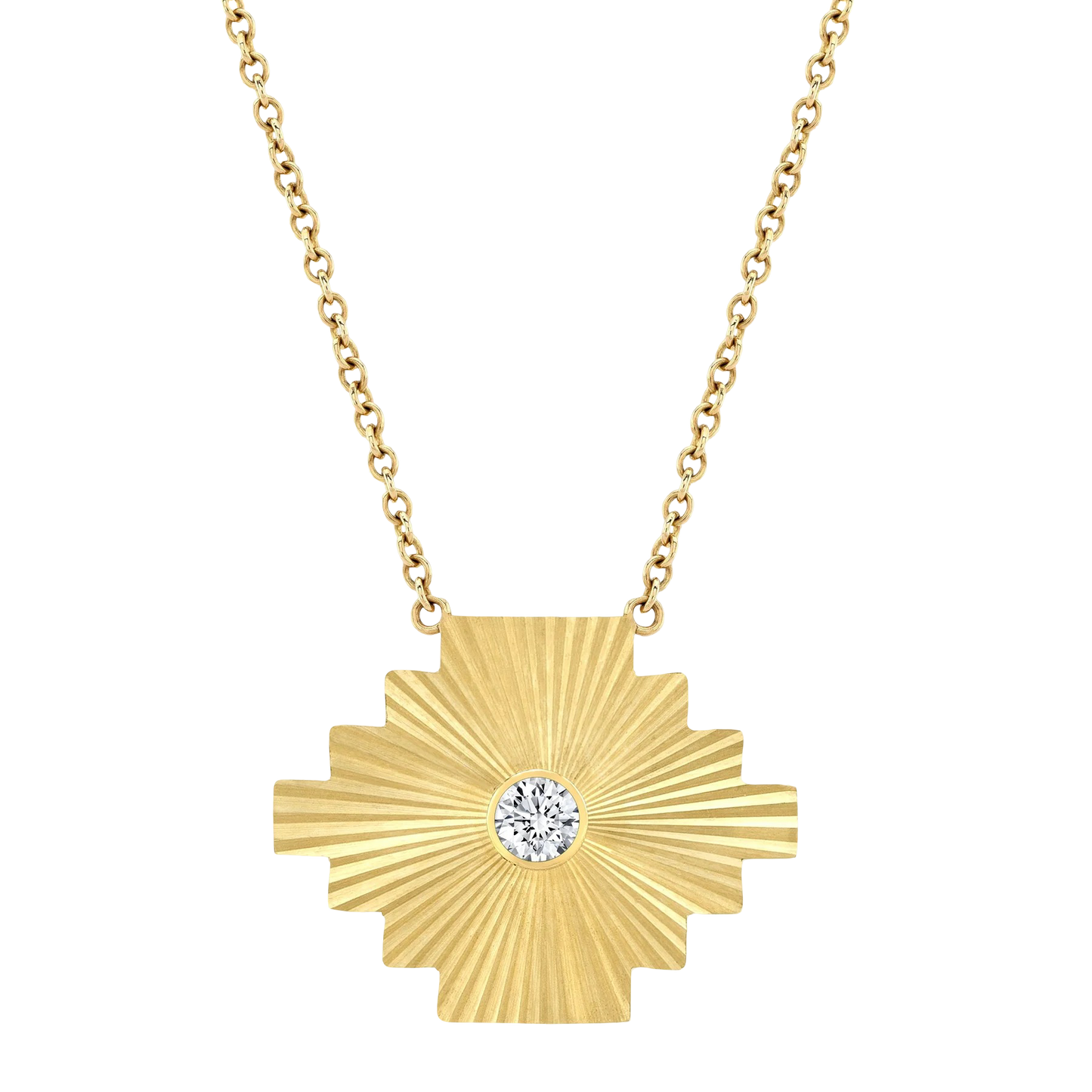 Deluxe Puzzle Diamond Necklace