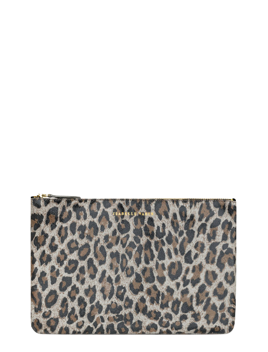 Shimmer Leather Pouch - Medium