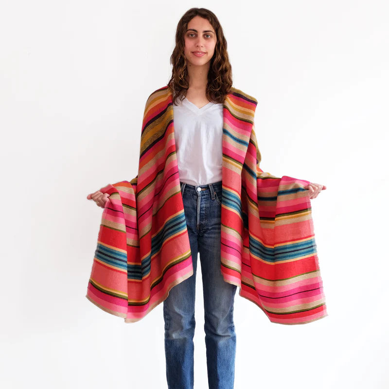 Desert Shawl - Red Stripe