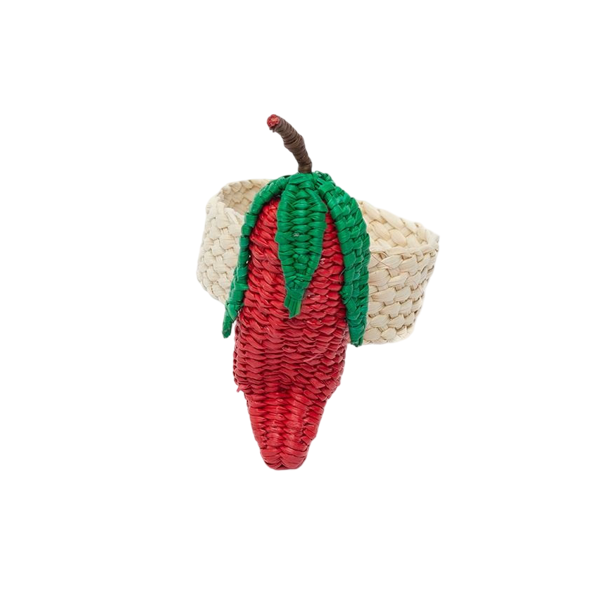 Woven Napkin Ring - Chili