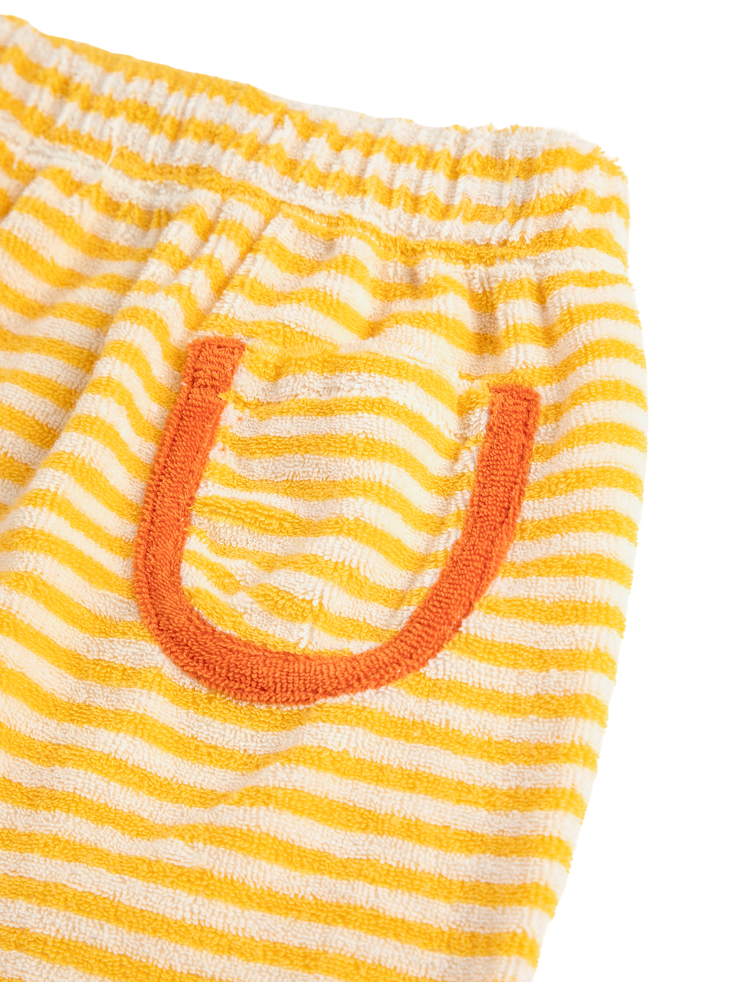 Yellow Stripes Terry Cloth Harem Pants