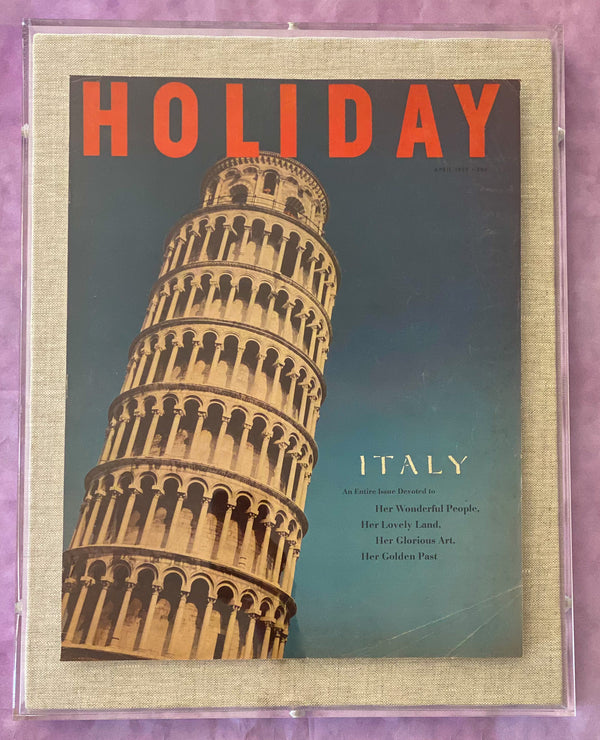 Framed Holiday Magazine Cover - April 1955, "Italy"