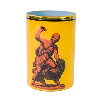 Bridie Hall Brush Pot - Roman Soldier & Lion