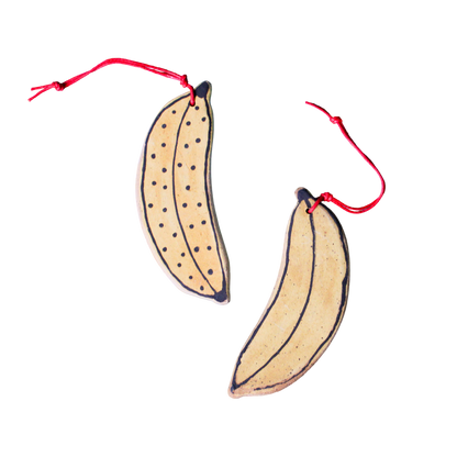 Ceramic Banana Ornament