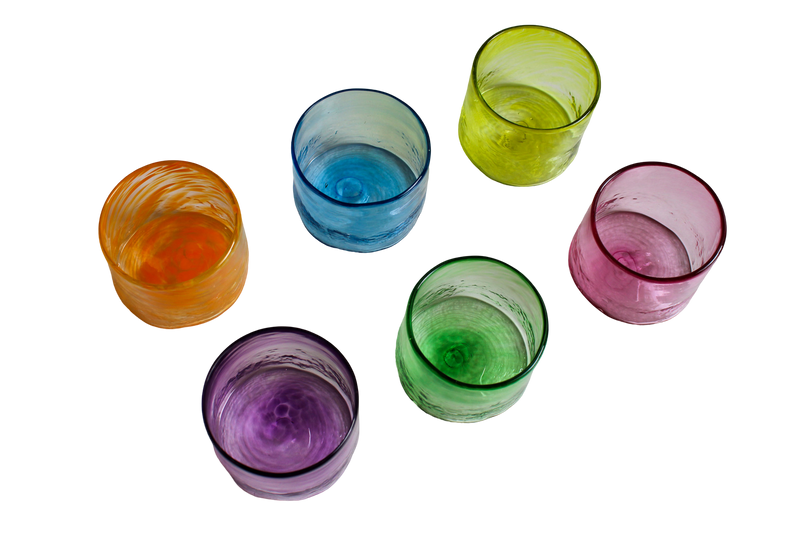 Rainbow Paradise Short Tumblers - Set of 6