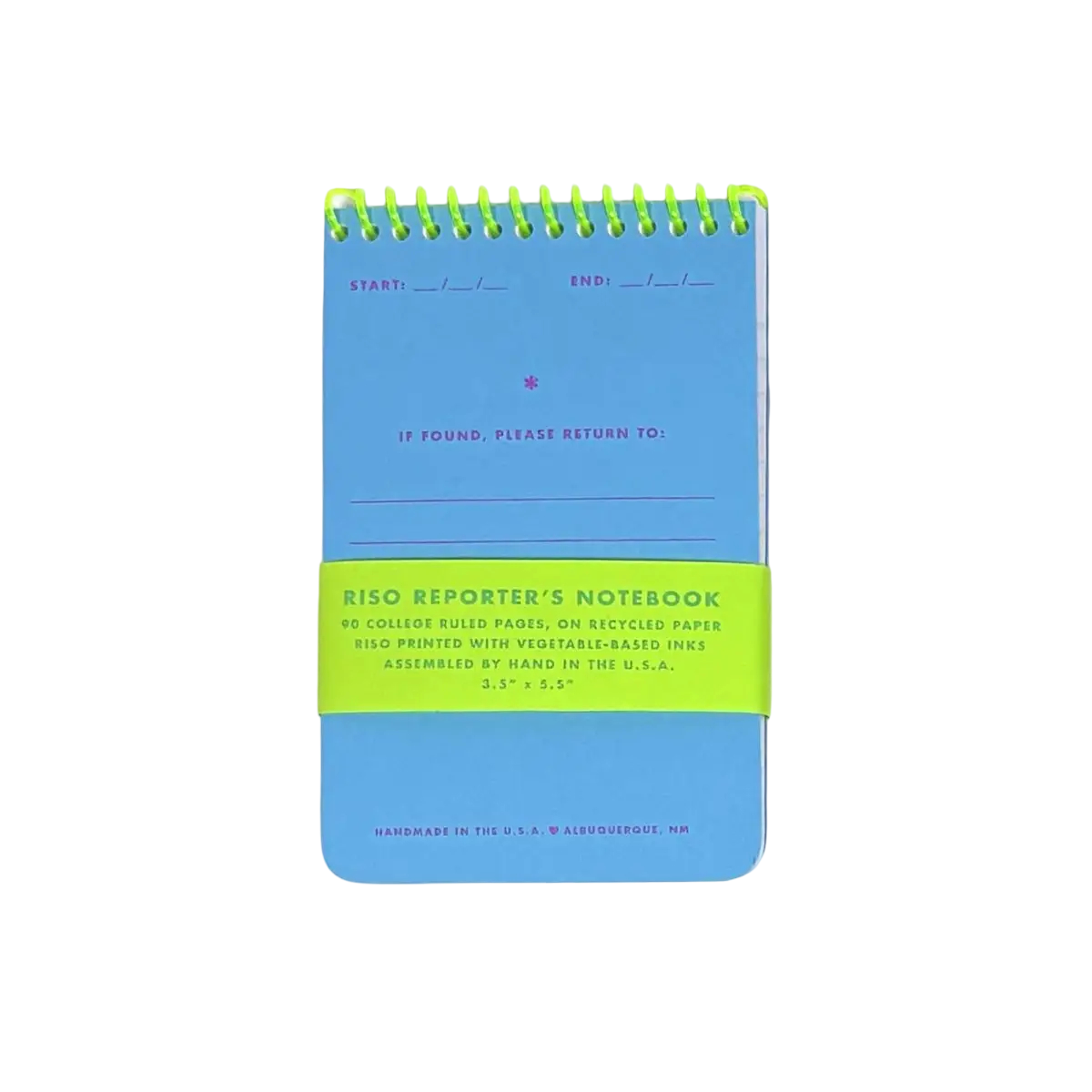 Risograph Reporter's Notebook