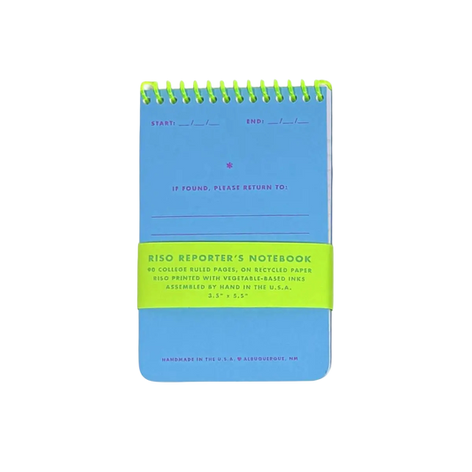 Risograph Reporter's Notebook