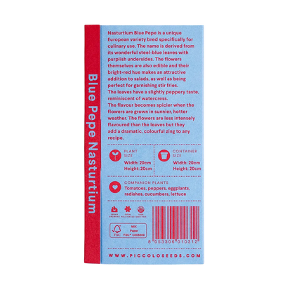Italian Flower Seed Packets