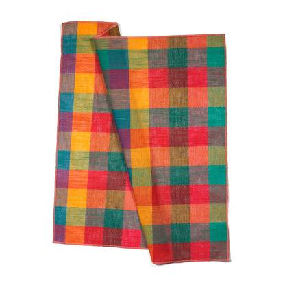 Rainbow Plaid Napkins - Set of 4