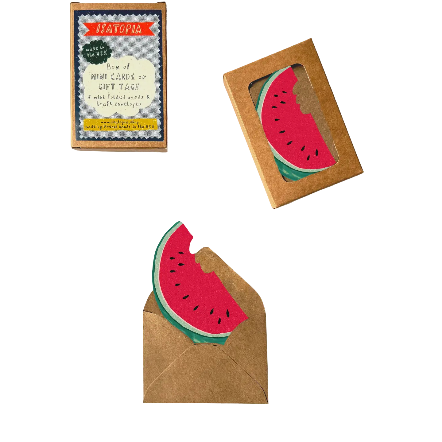 Watermelon Mini Cards - Set of 6