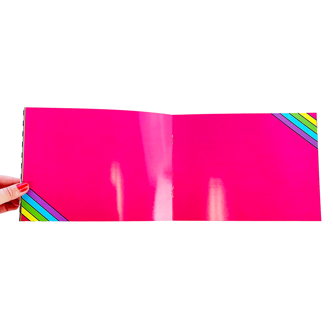 Retro Rainbow Sticker Collector Book