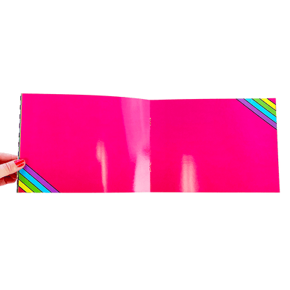 Retro Rainbow Sticker Collector Book