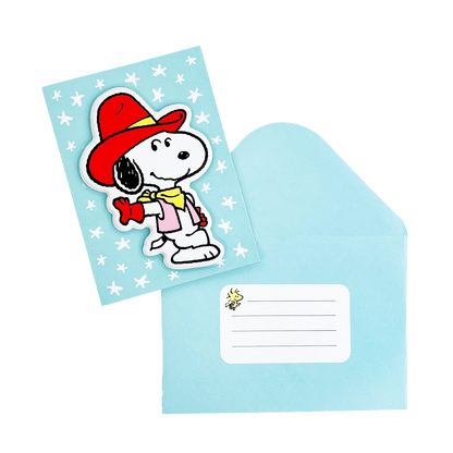 Cowpoke Snoopy Card