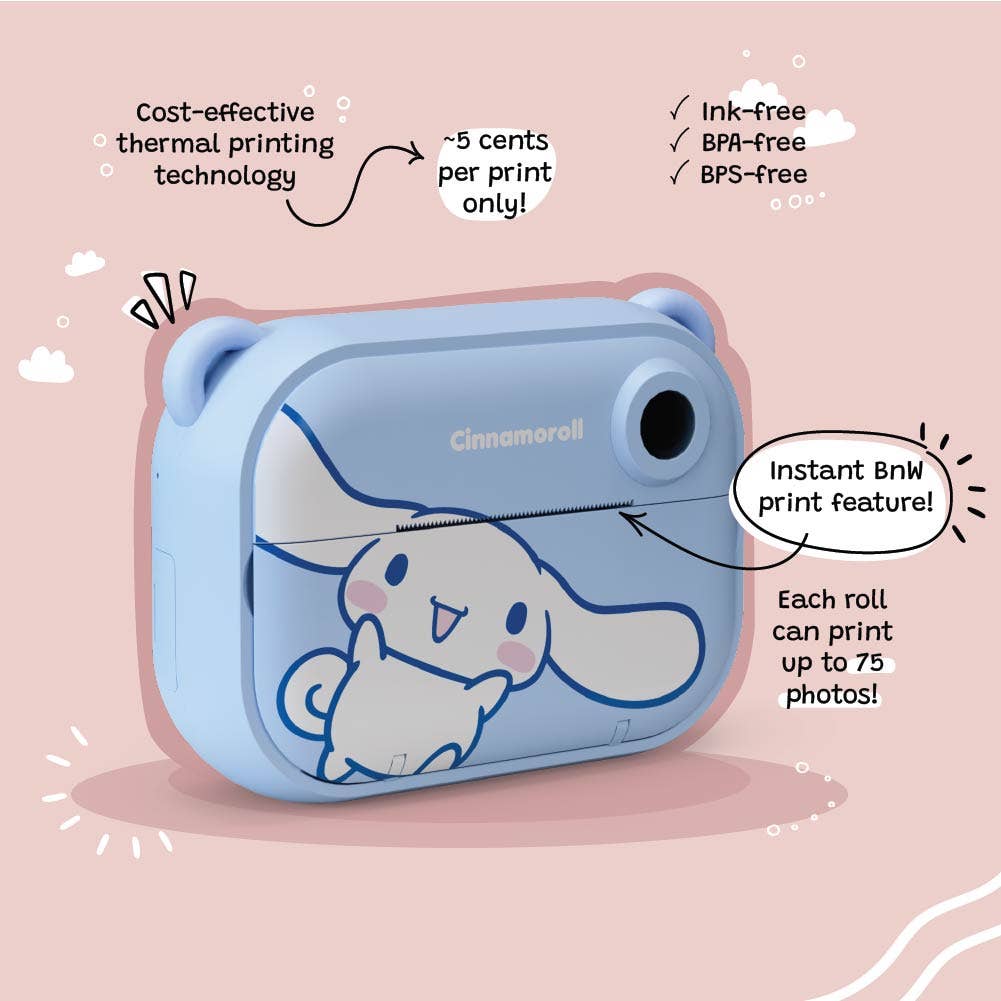 Sanrio Cinnamoroll Print Camera Kit