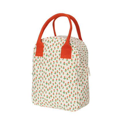 Zipper Lunch Bag - Tiny Roses