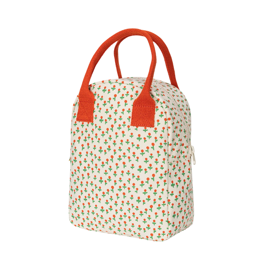 Zipper Lunch Bag - Tiny Roses