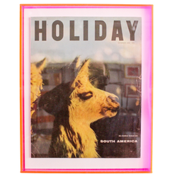 Framed Holiday Magazine Cover - November 1956 "South America (Alpaca)"