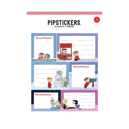 Peanuts Christmas Label Stickers - Set of 30