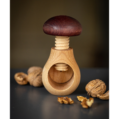 Mushroom Wooden Nutcracker