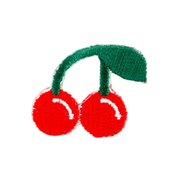 Cherry Embroidered Sticker Patch