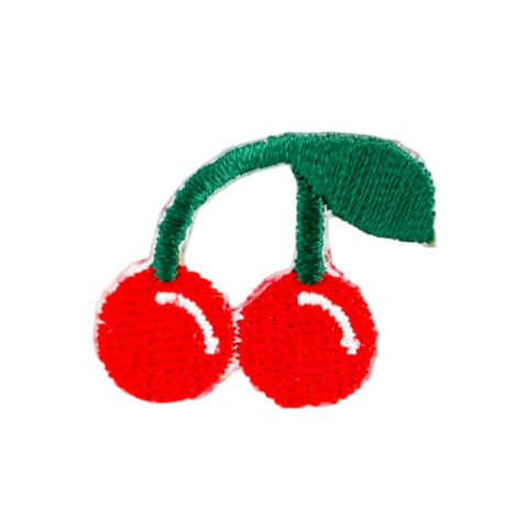 Cherry Embroidered Sticker Patch