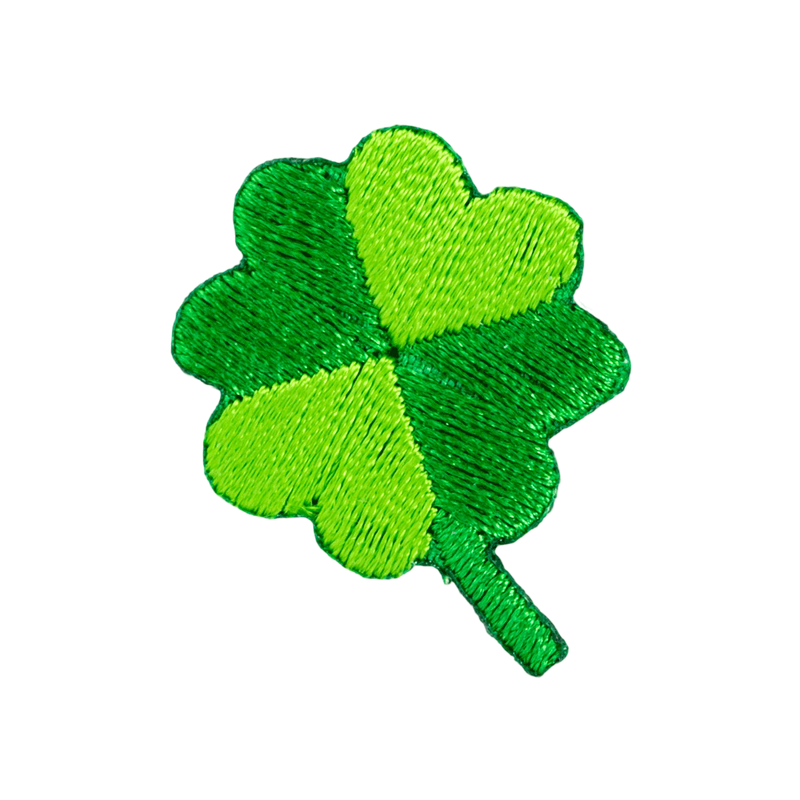 Four Leaf Clover Embroidered Sticker Patch