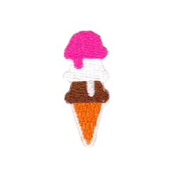 Ice Cream Embroidered Sticker Patch
