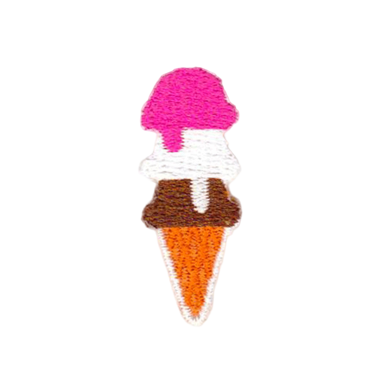 Ice Cream Embroidered Sticker Patch