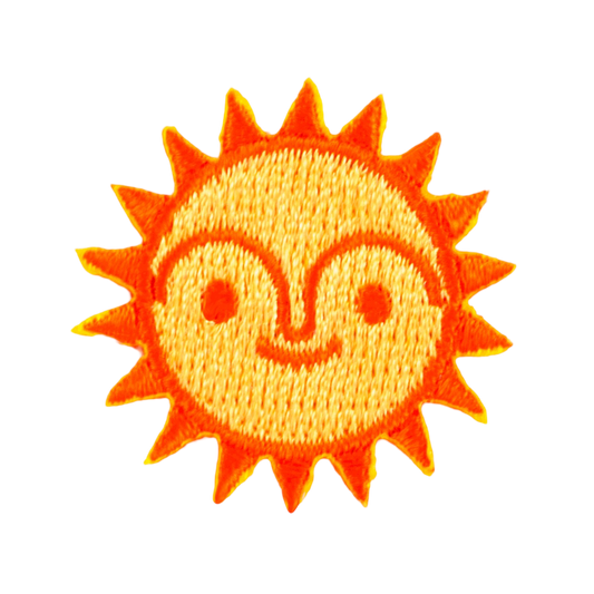 Sun Embroidered Sticker Patch