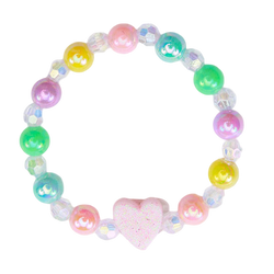 Heart Bracelet - Pastel Rainbow