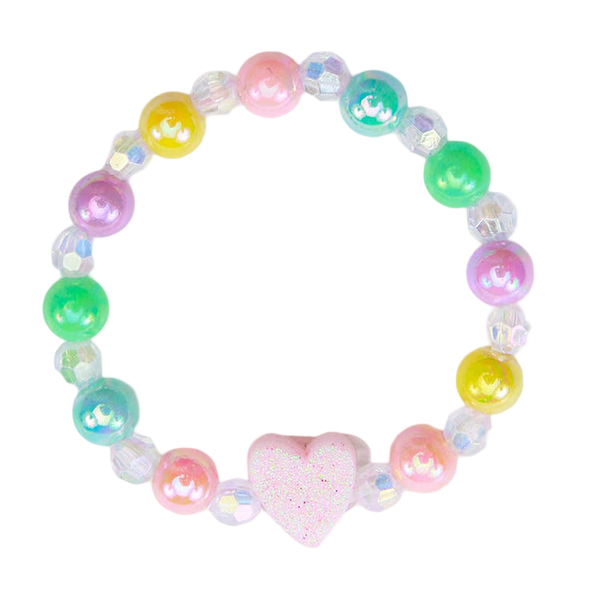 Heart Bracelet - Pastel Rainbow