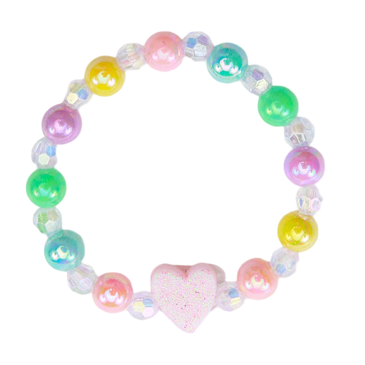 Heart Bracelet - Pastel Rainbow