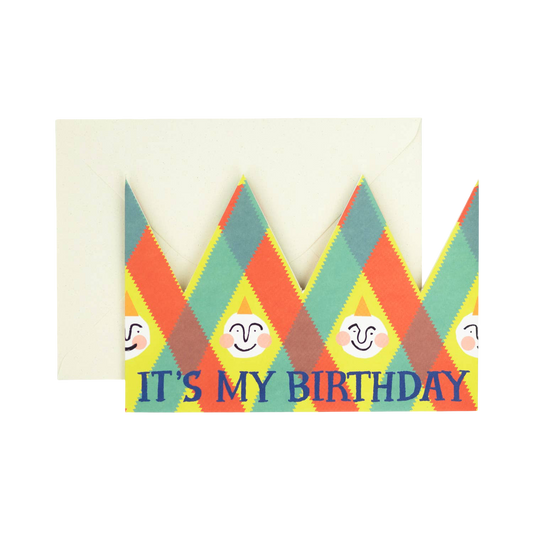 Its My Birthday Party Hat Card