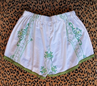 Embroidered Italian Dolphin Shorts - One of a Kind