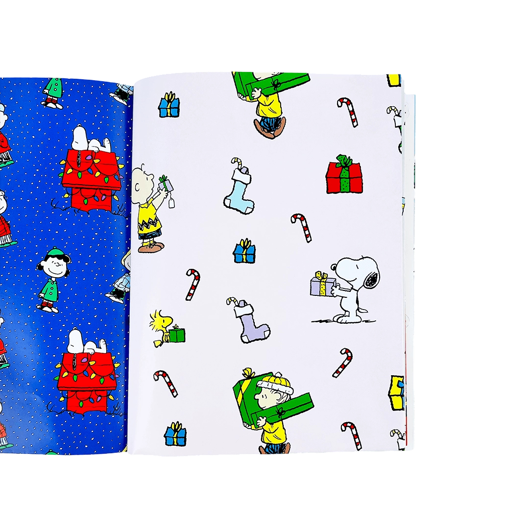 Peanuts Holiday Wrapping Paper Book