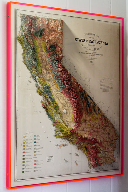1916 State of California Geological Map Print