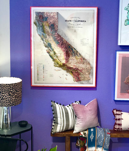 1916 State of California Geological Map Print