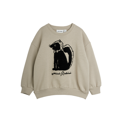 Skunk Chenille Sweatshirt - Grey