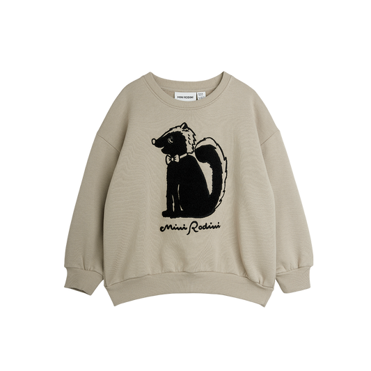 Skunk Chenille Sweatshirt - Grey