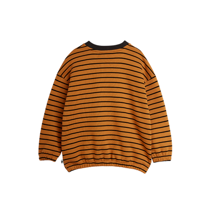 Striped Sweatshirt - Brown