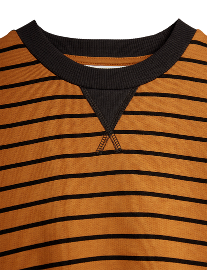 Striped Sweatshirt - Brown