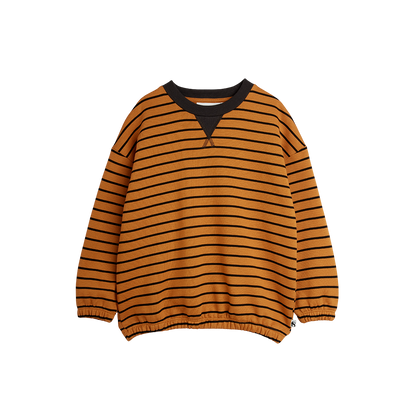 Striped Sweatshirt - Brown