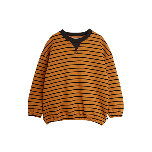 Striped Sweatshirt - Brown