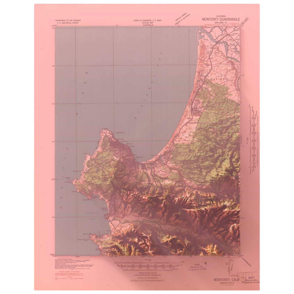 1941 Monterey Map Print