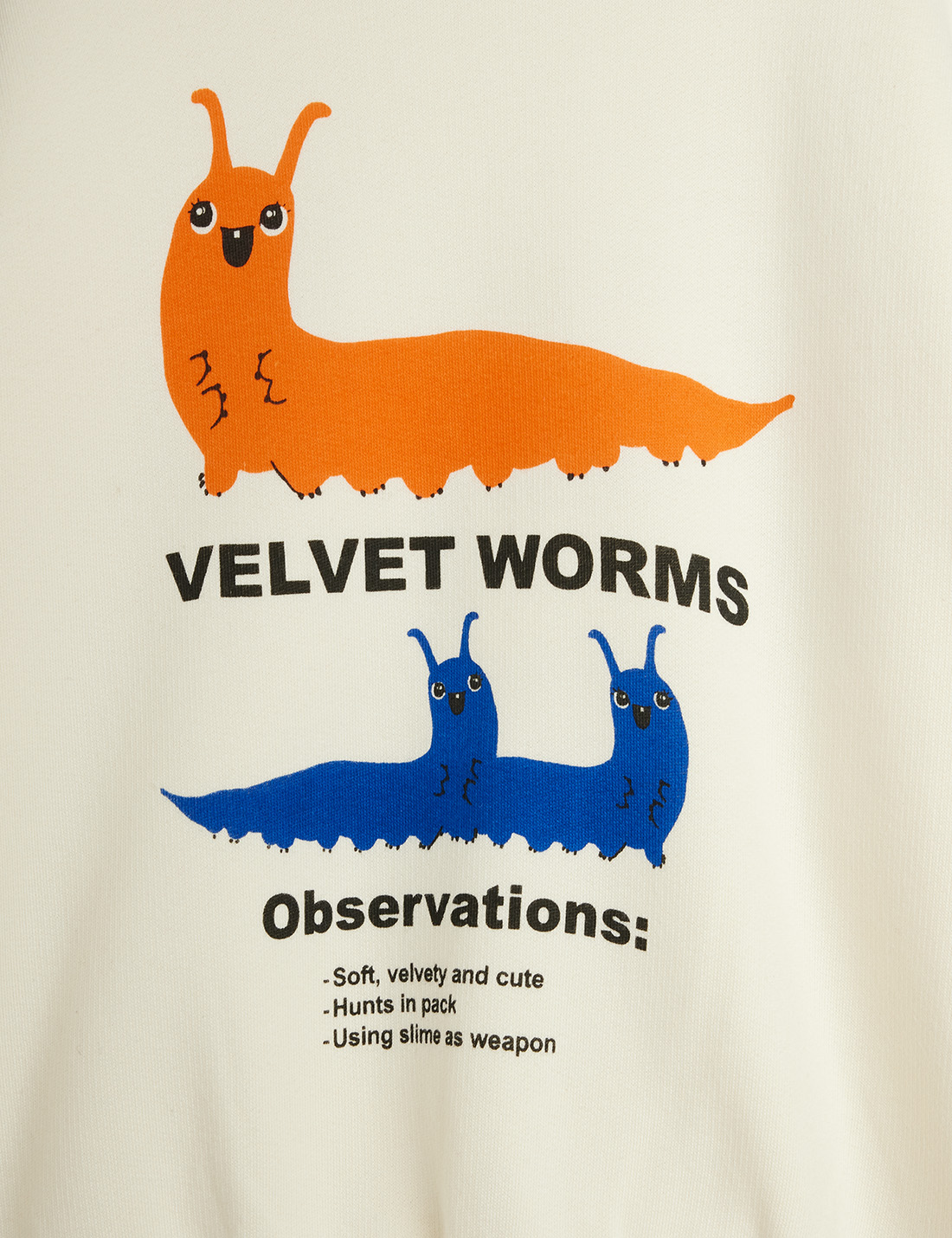 Velvet Worms Observations Sweatshirt - Off White