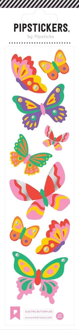 Electric Butterflies Stickers