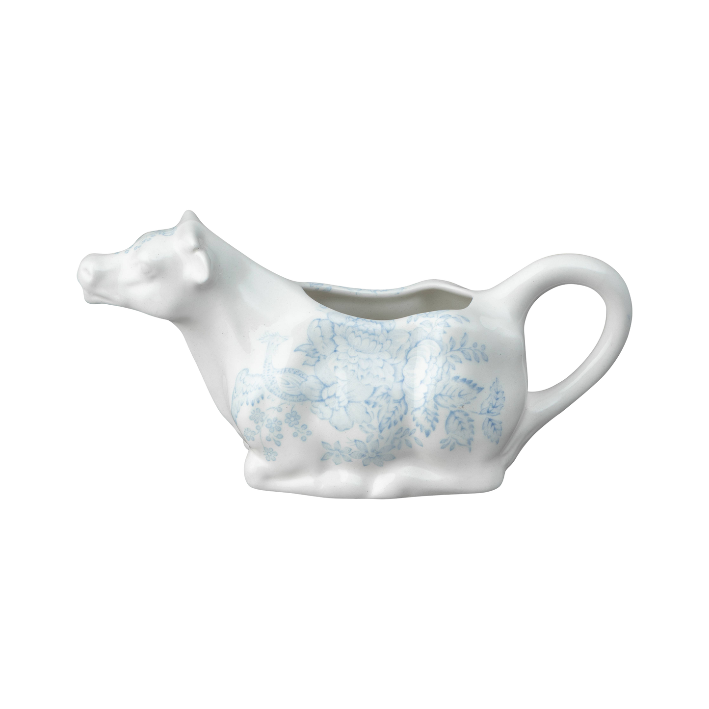 Blue Asiatic Pheasants Cow Creamer Boxed